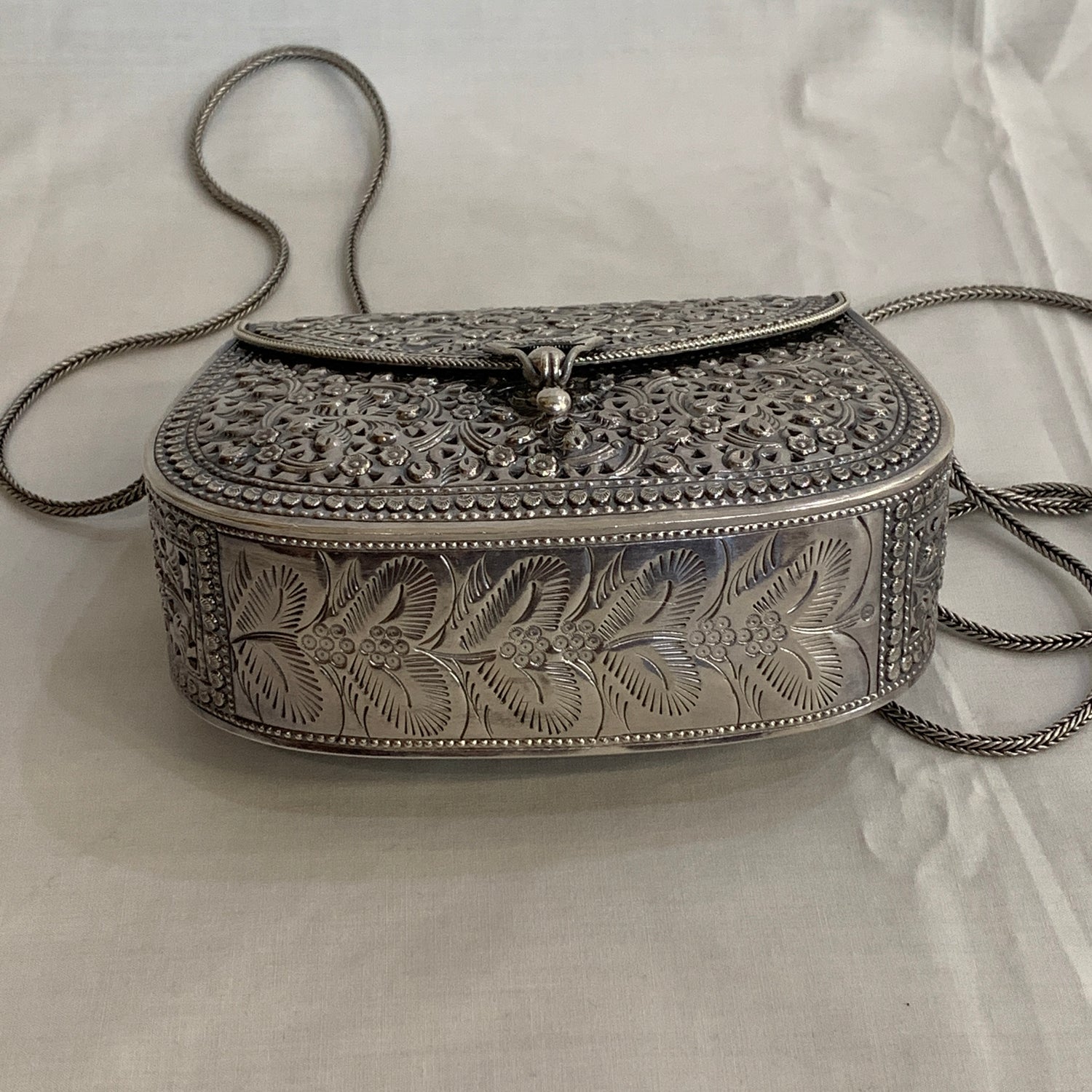 Silver Plated Petite Woven Shoulder Bag - Thai Weavings | NOVICA